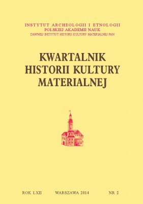 Kwartalnik Historii Kultury Materialnej, t.62-2014 z.2